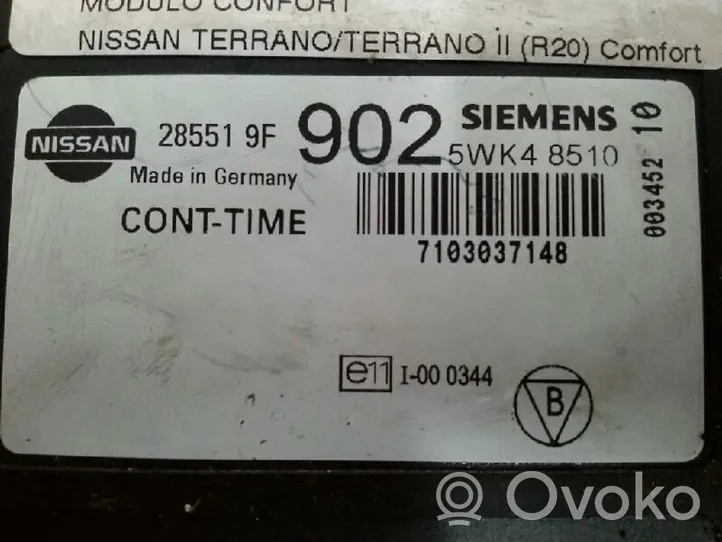 Nissan Terrano Moduł / Sterownik komfortu 285519F902