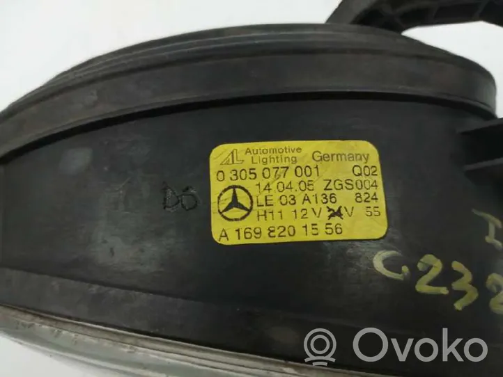 Mercedes-Benz CLS C219 Światło przeciwmgłowe przednie A1698201556