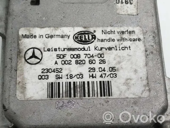 Mercedes-Benz CLS C219 Centralina/modulo Xenon A0028206026