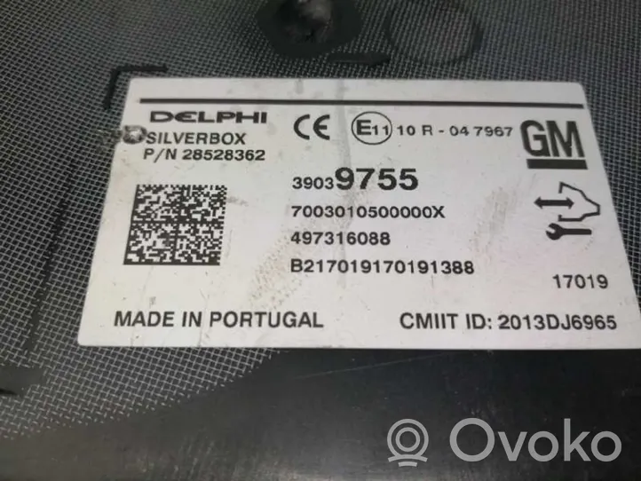 Opel Insignia B Unità principale autoradio/CD/DVD/GPS 39039755