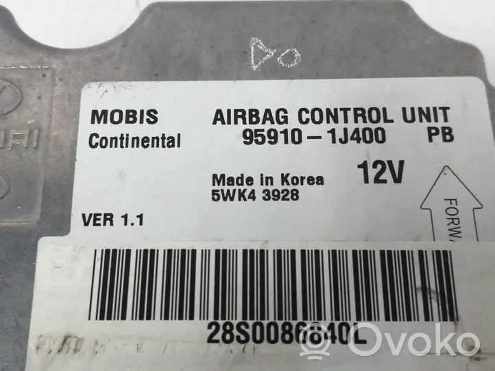 Hyundai i20 (PB PBT) Centralina/modulo airbag 959101J400