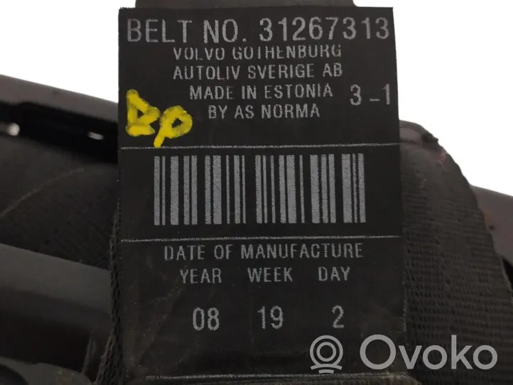 Volvo C30 Ceinture de sécurité avant 31267313