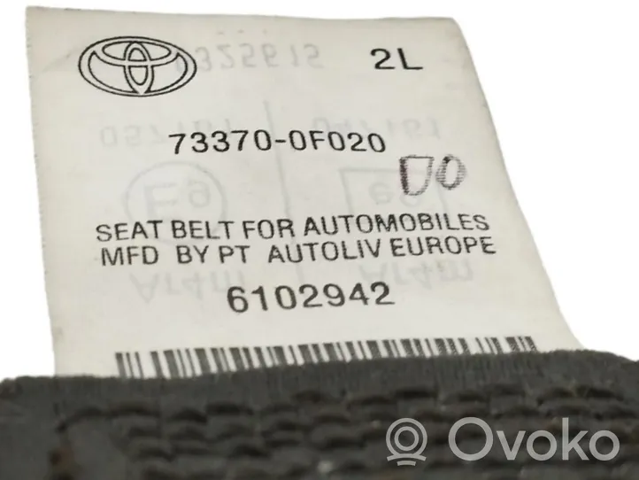 Toyota Verso Cintura di sicurezza posteriore 733700F020