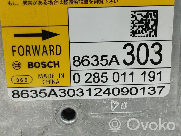 Mitsubishi ASX Turvatyynyn ohjainlaite/moduuli 8635A303