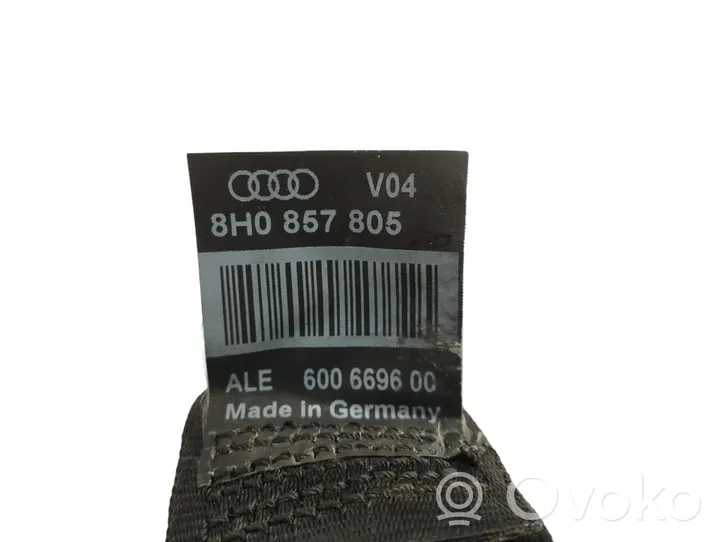 Audi A4 S4 B6 8E 8H Takaistuimen turvavyö 8H0857805