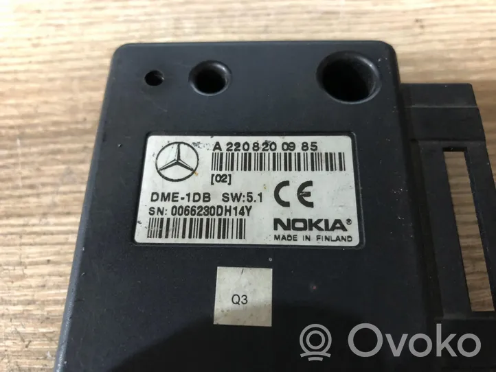 Mercedes-Benz S W220 Voice control module 2208200985