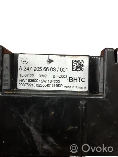 Mercedes-Benz B W247 Panel klimatyzacji A2479056603