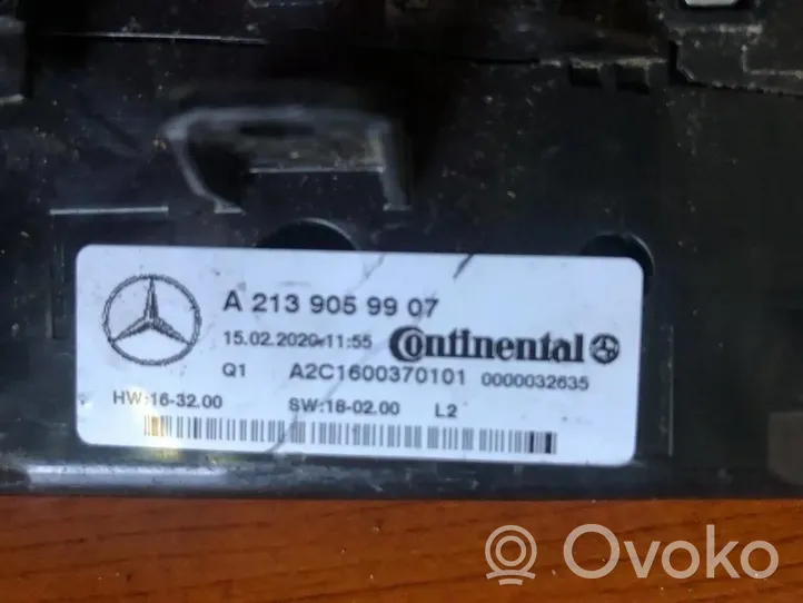 Mercedes-Benz E W213 Panel klimatyzacji A2139059907