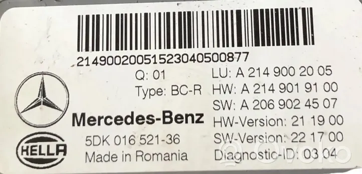 Mercedes-Benz E W214 Autres unités de commande / modules A2149002005