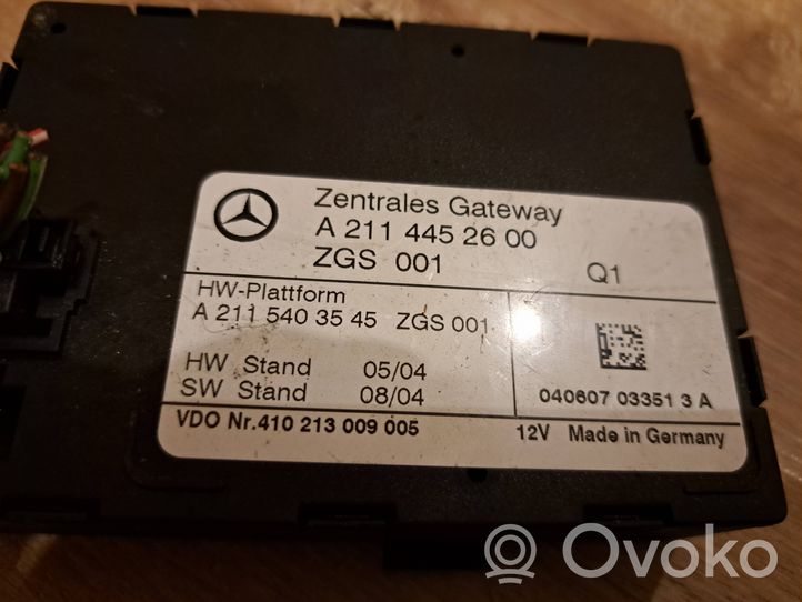 Mercedes-Benz E W211 Oven ohjainlaite/moduuli A2115403545