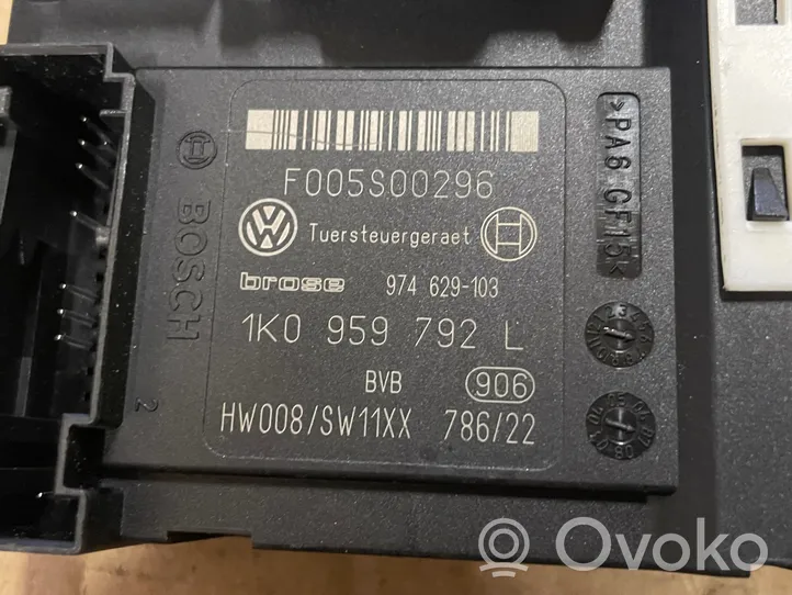 Volkswagen PASSAT B6 Alzacristalli della portiera anteriore con motorino 1K0959792L