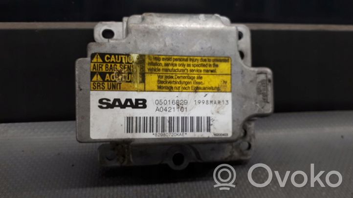 Saab 9-3 Ver1 Sterownik / Moduł Airbag 05016829