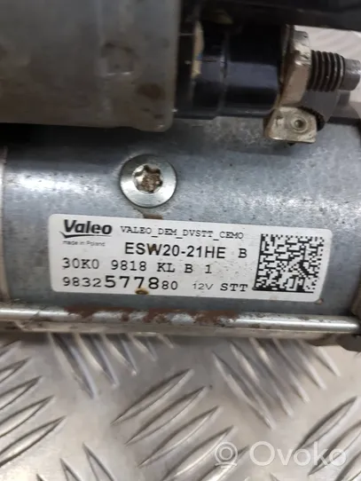 Peugeot 2008 II Starter motor 9832577880