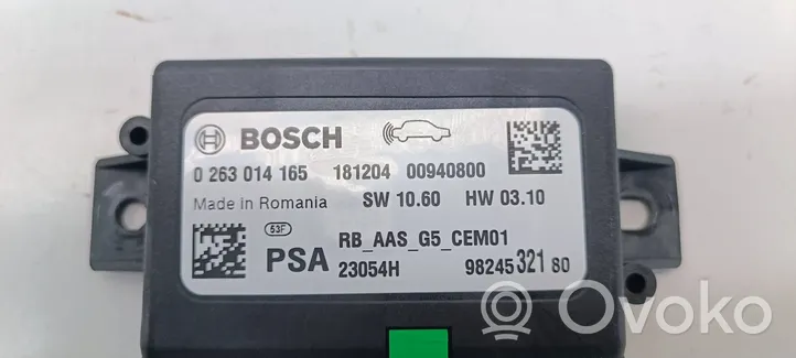 Peugeot 208 Unité de commande, module PDC aide au stationnement 9824532180