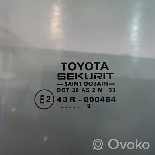 Toyota Yaris Verso Vetro del finestrino della portiera anteriore - quattro porte 