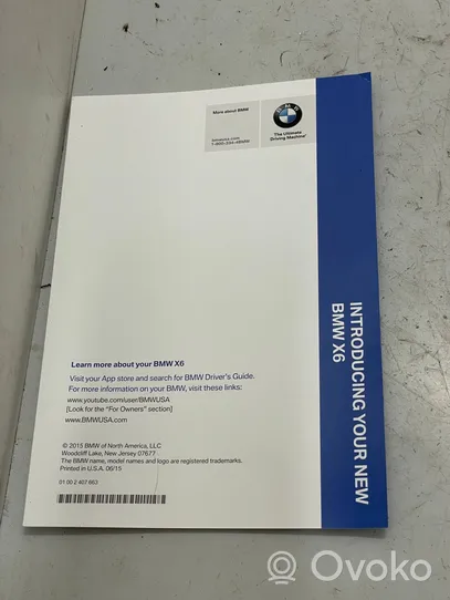 BMW X6 F16 Książka serwisowa f16