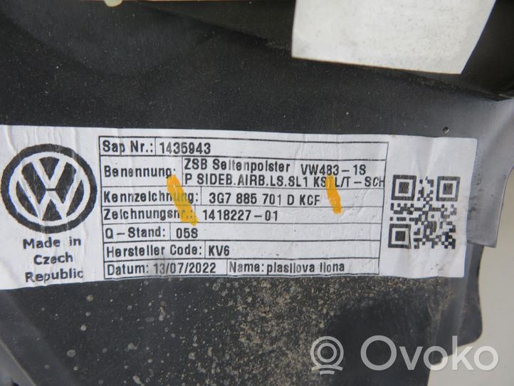 Volkswagen PASSAT B8 Boczek / Tapicerka drzwi tylnych 