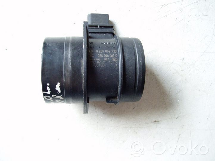 Volkswagen Tiguan Mass air flow meter 0281002735