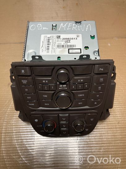 Opel Meriva B Unité principale radio / CD / DVD / GPS 13346044