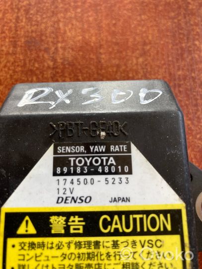 Lexus RX 300 Датчик ESP (системы стабильности) (датчик продольного ускорения) 8918348010