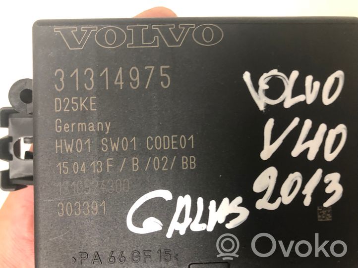Volvo V40 Centralina/modulo sensori di parcheggio PDC 31314975