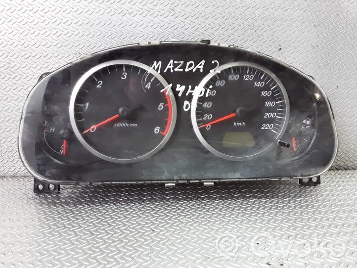 Mazda 2 Compteur de vitesse tableau de bord 3M7110849