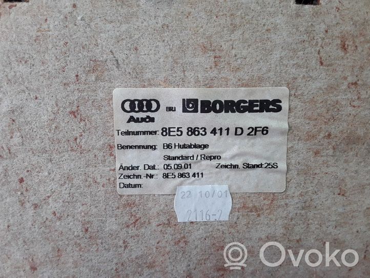 Audi A4 S4 B6 8E 8H Grilles/couvercle de haut-parleur arrière 8E5863411D