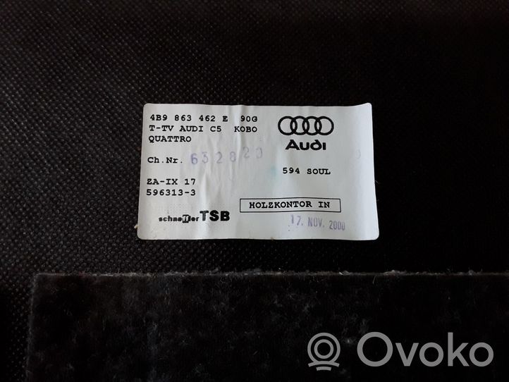 Audi A6 Allroad C5 Doublure de coffre arrière, tapis de sol 4B9863462E