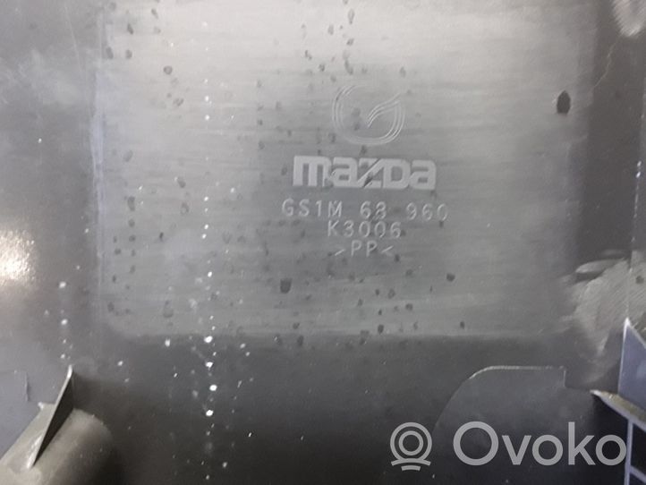 Mazda 6 Garniture de couvercle de coffre arriere hayon GS1M68960