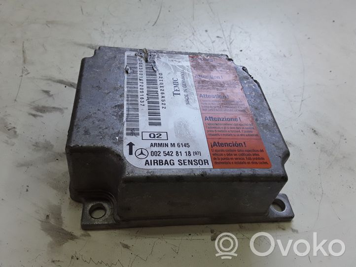 Mercedes-Benz ML W163 Module de contrôle airbag 0025428118