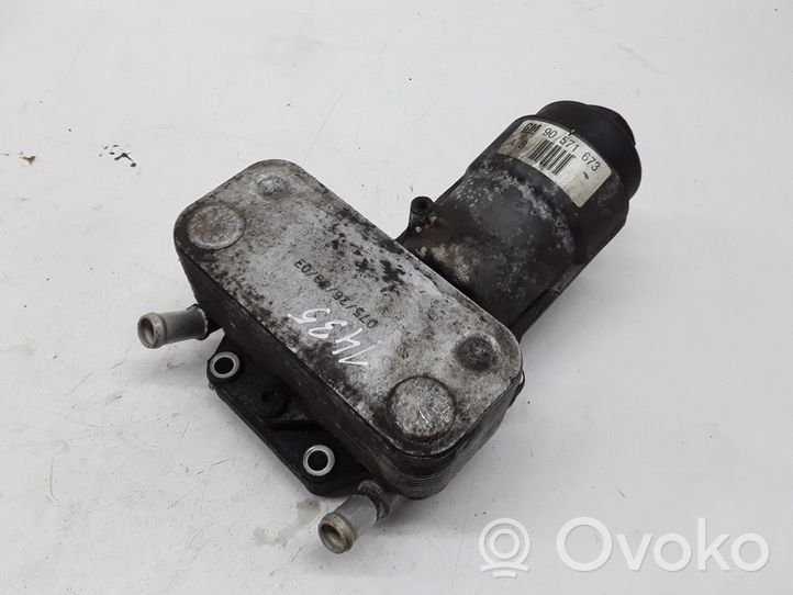 Opel Vectra C Supporto di montaggio del filtro dell’olio 90571673