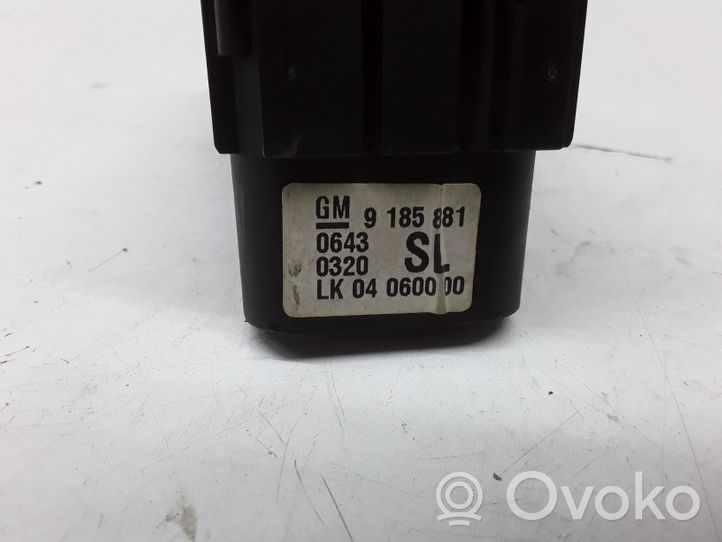 Opel Signum Light switch 9185881