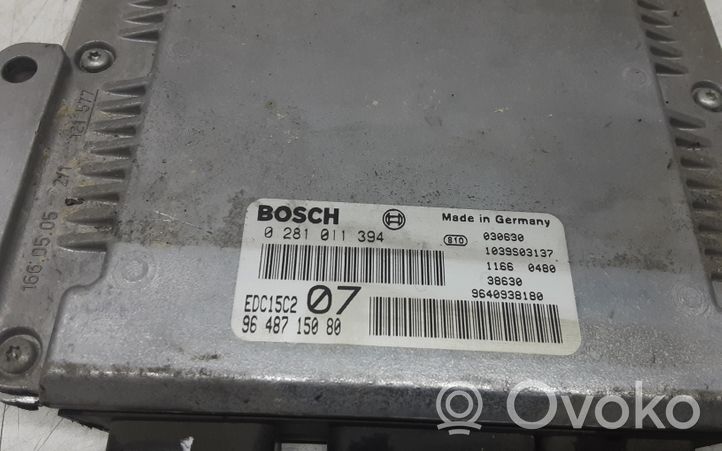 Citroen C5 Sterownik / Moduł ECU 0281011394