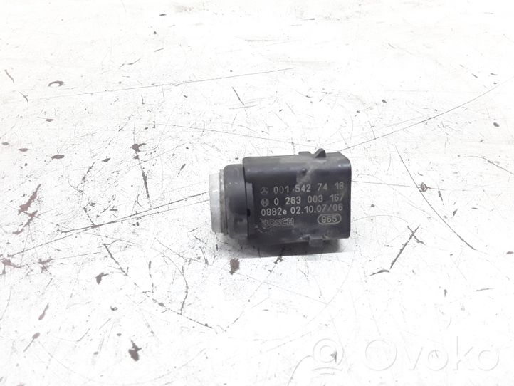 Mercedes-Benz Vaneo W414 Sensor PDC de aparcamiento 0263003167