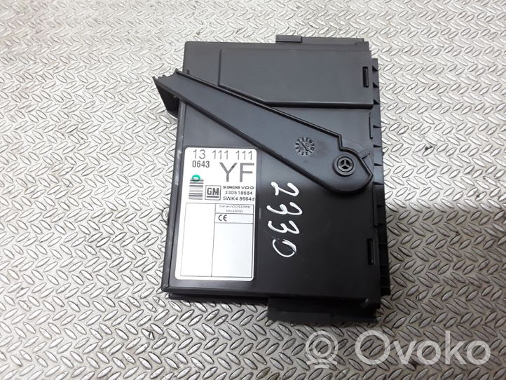 Opel Meriva A Door central lock control unit/module 13111111