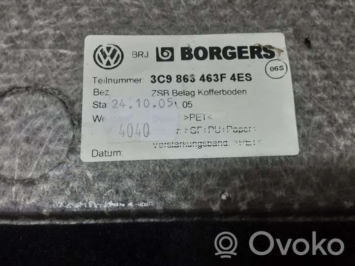 Volkswagen PASSAT B6 Tavaratilan kaukalon tekstiilikansi 3C9863463F4ES