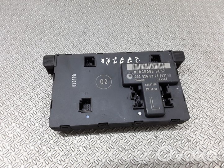 Mercedes-Benz C W203 Door control unit/module 2038206326