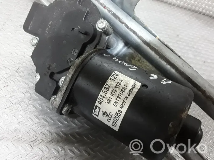 Audi A6 S6 C5 4B Tringlerie et moteur d'essuie-glace avant 4B1955113A