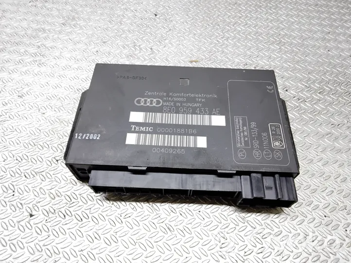 Audi A4 S4 B6 8E 8H Module confort 8E0959433AE