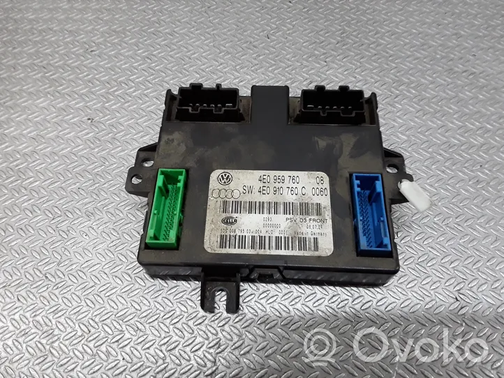 Audi A8 S8 D3 4E Modulo di controllo sedile 4E0959760