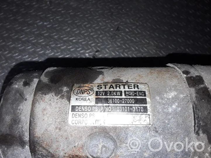 KIA Carens I Starter motor 3610027000