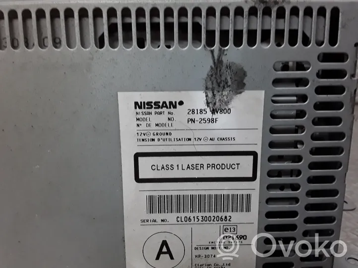 Nissan Primera Reproductor CD/DVD y unidad de navegación 28185AV800
