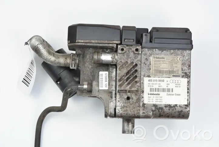 Audi A8 S8 D3 4E Chauffage d'appoint Webasto autres pièces 4E0815069D