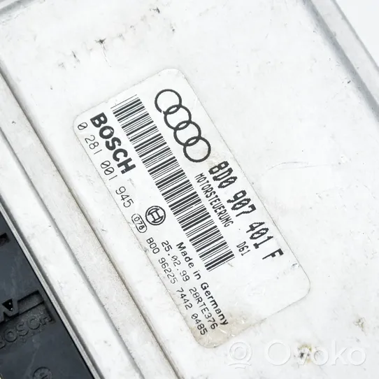 Audi A4 S4 B5 8D Unité de commande, module ECU de moteur 8D0907401F