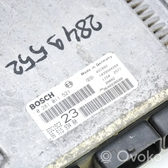 Citroen Xsara Centralina/modulo motore ECU 9651593480