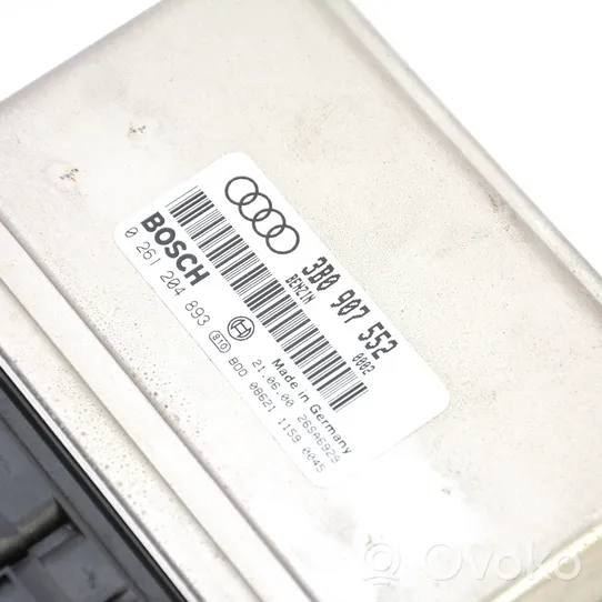 Audi A6 S6 C5 4B Komputer / Sterownik ECU i komplet kluczy 3B0907552