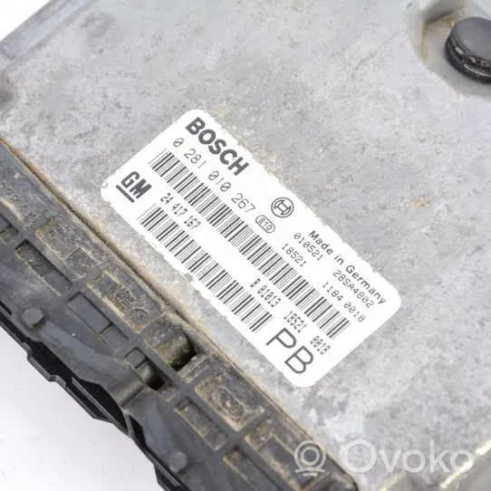 Opel Astra G Kit centralina motore ECU e serratura 24417167