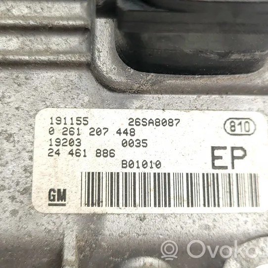 Opel Zafira A Engine ECU kit and lock set 0261207448