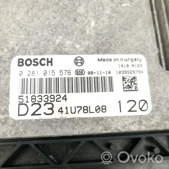 Fiat Ducato Komputer / Sterownik ECU i komplet kluczy 0281015576