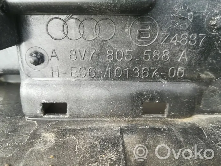 Audi A3 S3 8V Jäähdyttimen kehyksen suojapaneeli 